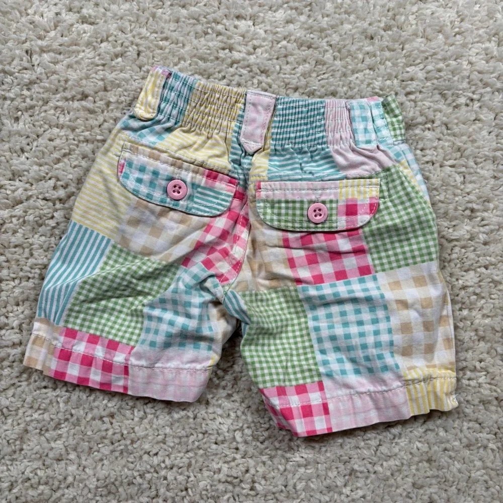 OshKosh Bgosh Toddler Girls Patchwork Plaid‎ Gingham Shorts Multi Color Size 3T